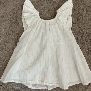Babygap White and Silver Dress - Never Worn